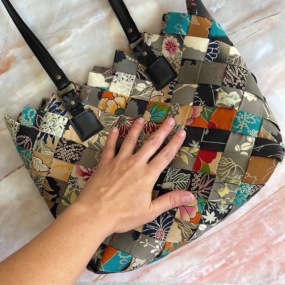 VINTAGE | Handcrafted patchwork style tote bag - Picture 9 of 11